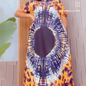 African print gown